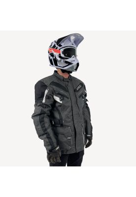Imagen 2 del producto Chaqueta Moto Calle Luxor Gris/Blanco KMZ