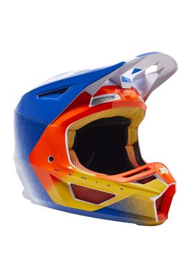 Imagen 1 del producto Casco Moto V2 RKANE Naranjo/Azul/Blanco Fox