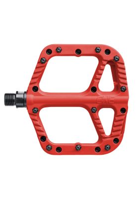 Pedales Bicicleta Flat Resina Rojo One Up