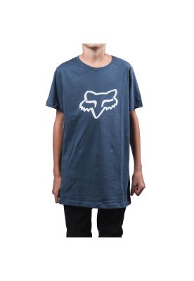 Polera Lifestyle Niño Legacy Head Azul/Blanco Fox