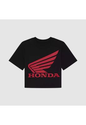 Polera Lifestyle Mujer Fox x Honda Negro Fox