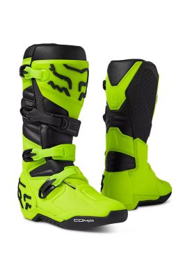 Botas Moto Comp Amarillo Fox