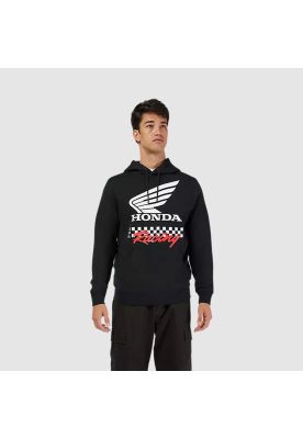 Poleron con Capucha Lifestyle Honda Negro Fox