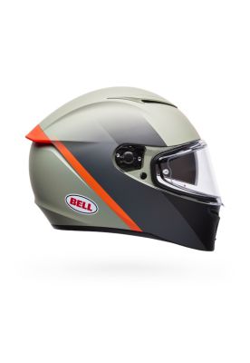 Imagen 2 del producto Casco Moto Calle Lithium Mips Bash Gris/Naranjo Certificado QR Bell