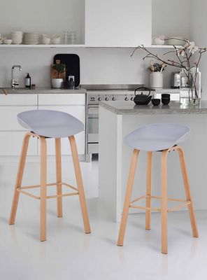 Imagen 2 del producto Pack 4 Pisos de Bar Estilo Nórdico Gris