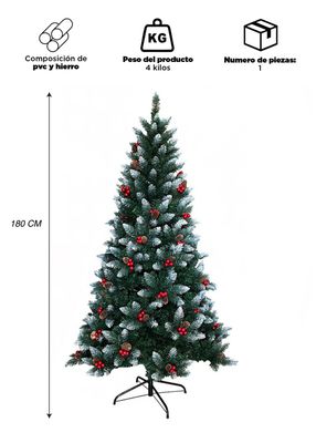 Imagen 2 del producto Árbol Navidad 1.8 mt Verde