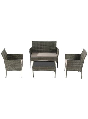 Imagen 1 del producto SET TERRAZA 4 PIEZAS POSITANO GRIS