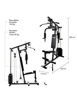 Imagen 2 del producto Home Gym Multifuncional Xtreme Force 45 kg con Poleas