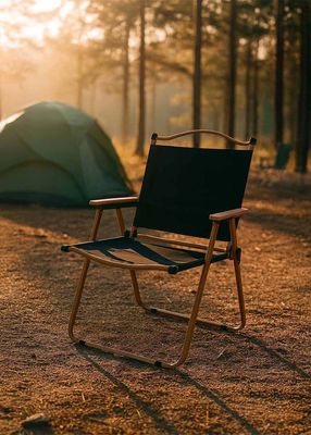 Imagen 2 del producto Silla Plegable Camping Calafquén Negro