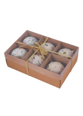 Set 6 Esferas Navidad Dorado