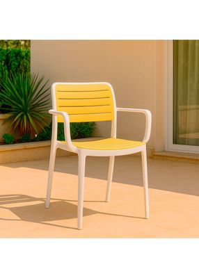 Imagen 2 del producto Silla Terraza Plástica Sahara Blanca