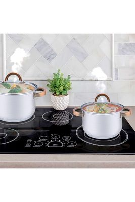 Imagen 2 del producto Set Baterías 8 Piezas Acero Inoxidable Berlín Gris