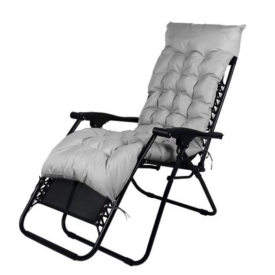 Imagen 2 del producto Reposera Plegable con Acolchado - Gris