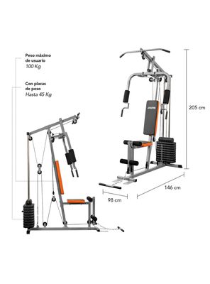 Imagen 2 del producto Home Gym Multifuncional TF-3000 Gris