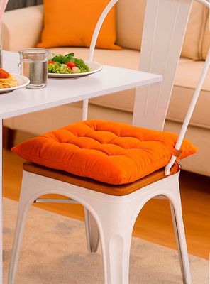 Imagen 2 del producto Cojín para Silla Naranja 40x40 cm