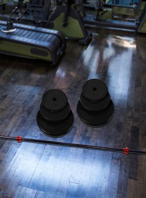 Imagen 2 del producto Set Pesas 20kg Barra 1.2 Mts + Discos De Cemento