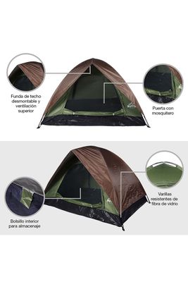 Imagen 2 del producto Carpa 2 Personas Camping Outdoor Café