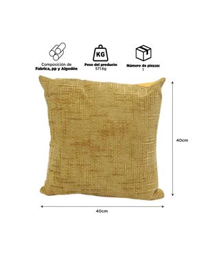 Imagen 2 del producto Cojín Decorativo Mostaza 40x40cm