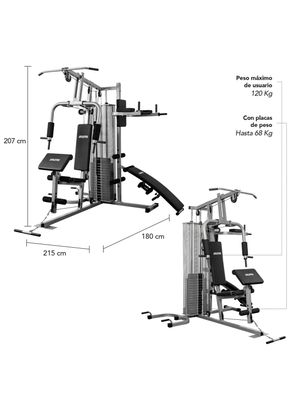 Imagen 2 del producto Home Gym Tres Estaciones TF-7005A Gris
