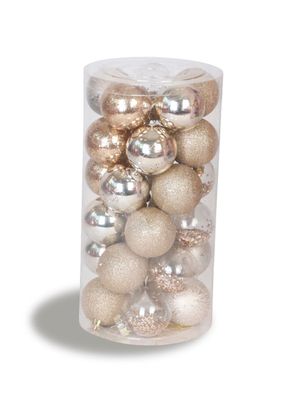 Set 30 Esferas Navidad Dorado