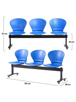 Imagen 2 del producto Silla Banqueta 3 Cuerpos Color Azul