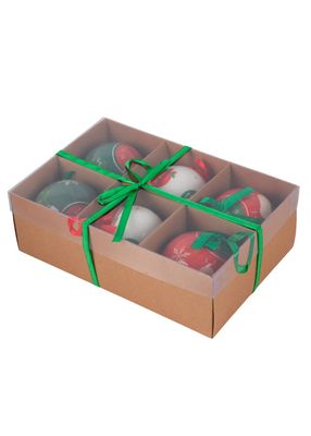 Set 6 Esferas Navidad Multicolor