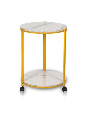 Imagen 1 del producto Mesa de Centro Lateral Redonda Blanca