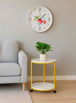 Imagen 2 del producto Mesa de Centro Lateral Redonda Blanca