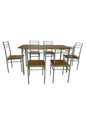 Imagen 1 del producto Juego de comedor 6P Capri Silver 74x80x140 cm