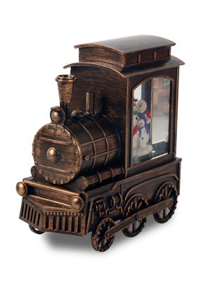 Tren Navidad con Luz Bronce