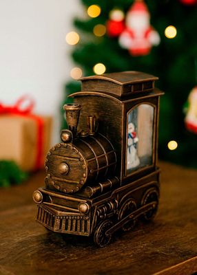 Imagen 2 del producto Tren Navidad con Luz Bronce