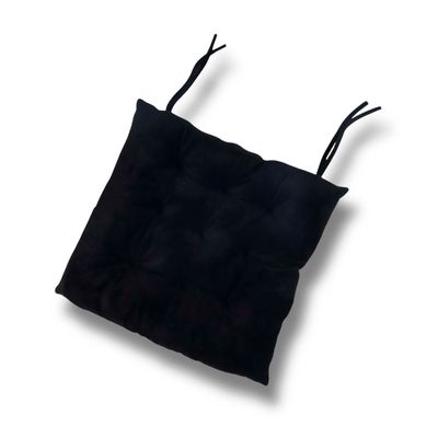 Cojín para Silla Negro 40x40 cm