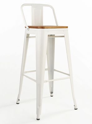 Piso Bar Tolix Taburete Asiento Madera