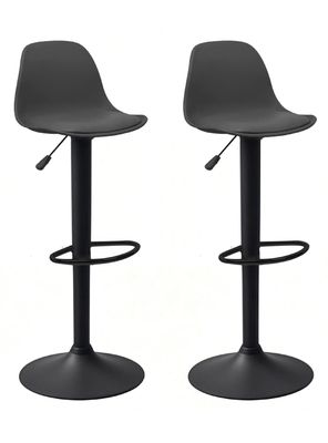 Imagen 1 del producto Pack 2 Silla Alta Bar Orlando T - All Black