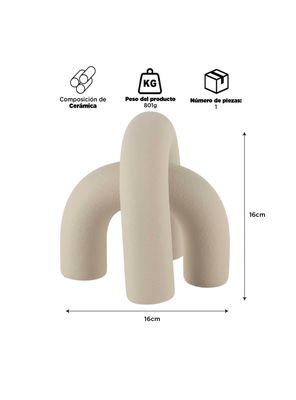 Imagen 2 del producto Figura Decorativa Medio Nudo Blanco 16cm