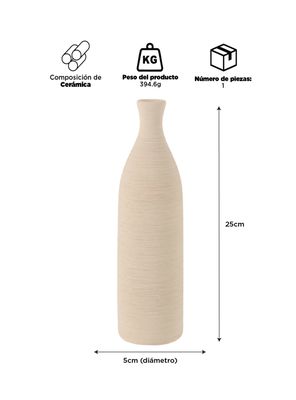 Imagen 2 del producto Florero Cerámica Caqui 25cm