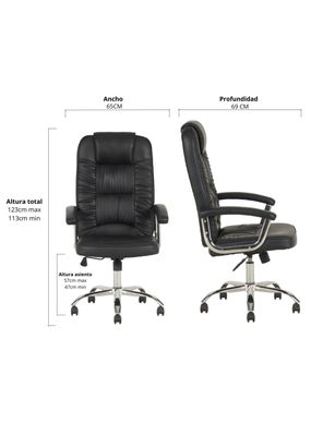 Imagen 2 del producto Sillon Gerencial Milano Negro