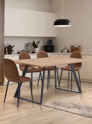 Imagen 2 del producto Mesa de comedor estilo industrial Manhattan Café