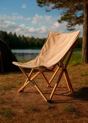 Imagen 2 del producto Silla Pleagable Camping Ranco Beige