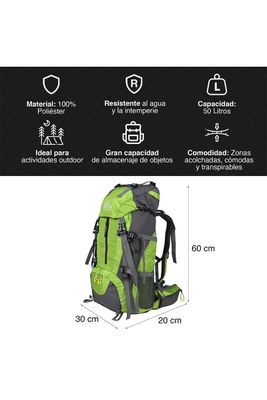 Imagen 2 del producto MOCHILA CAMPING 50L 