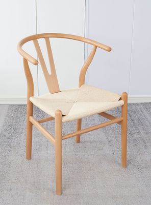 Imagen 2 del producto Pack 2 Sillas Comedor Novahus Wishbone Natural Beige