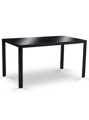 Mesa de Comedor Vidrio Negro 150x80x75cm