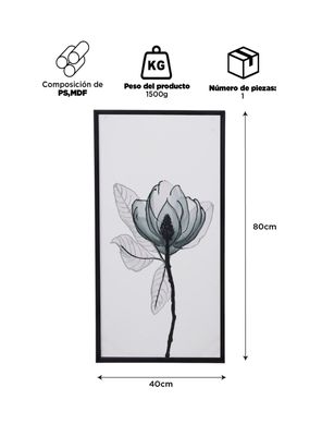 Imagen 2 del producto Cuadro Decorativo Flores B