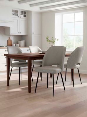 Imagen 2 del producto Pack 2 Sillas de Comedor Oval PU Taupe Claro