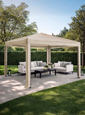 Imagen 2 del producto Toldo Premium Terraza 3x3m estructura metalica Beige