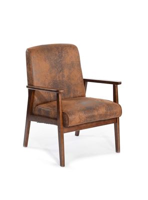 Imagen 1 del producto Poltrona Sitial Roma Suede Café