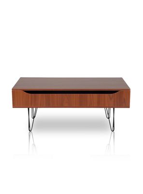 Imagen 1 del producto Mesa de Centro con Alamcenamiento Rectangular Café