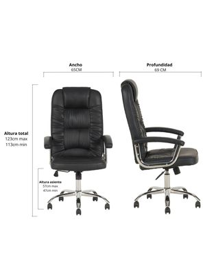 Imagen 2 del producto Sillon Gerencial Boston Negro