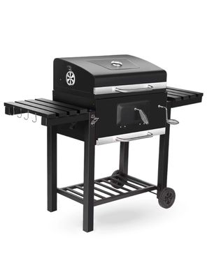 Parrilla a Carbón 108x137x57 cm Premium Bandeja Lateral