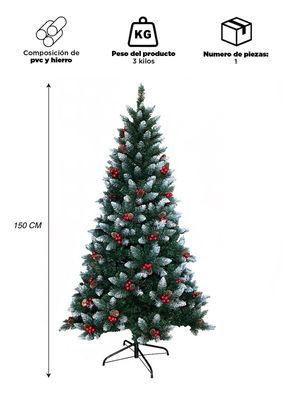 Imagen 2 del producto Árbol Navidad 1.5 mt Verde